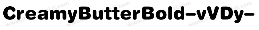 CreamyButterBold-vVDy字体转换