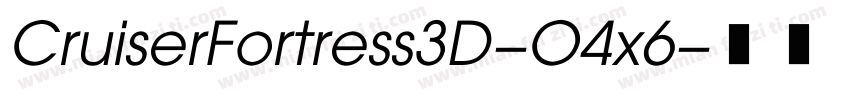 CruiserFortress3D-O4x6字体转换