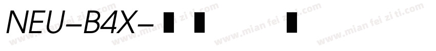 NEU-B4X字体转换