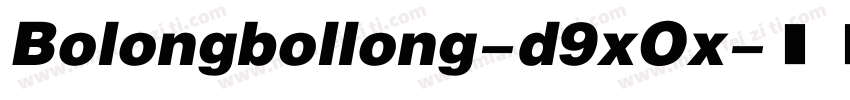Bolongbollong-d9xOx字体转换