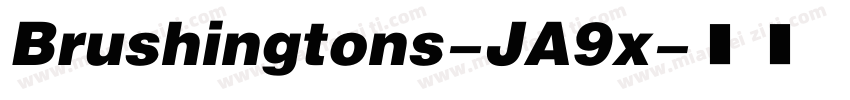 Brushingtons-JA9x字体转换