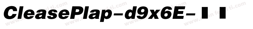 CleasePlap-d9x6E字体转换