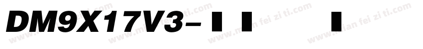 DM9X17V3字体转换