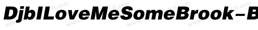 DjbILoveMeSomeBrook-B9X5字体转换
