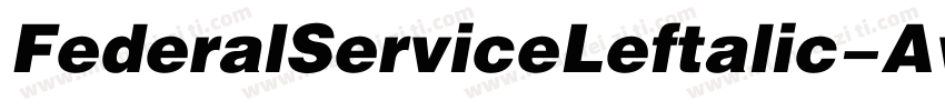 FederalServiceLeftalic-Av9x字体转换