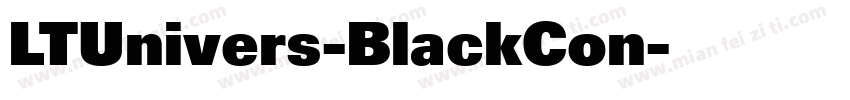 LTUnivers-BlackCon字体转换