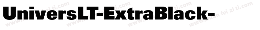 UniversLT-ExtraBlack字体转换