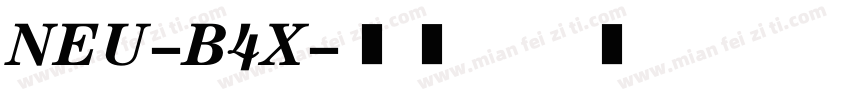NEU-B4X字体转换