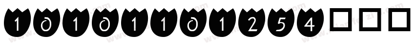 10101101254字体转换