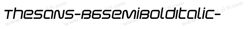TheSans-B6SemiBoldItalic字体转换