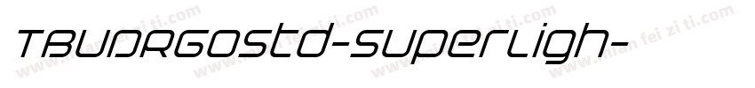 TBUDRGoStd-SuperLigh字体转换