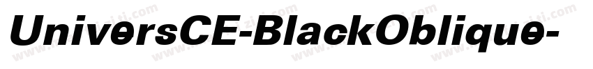 UniversCE-BlackOblique字体转换