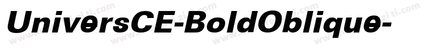 UniversCE-BoldOblique字体转换