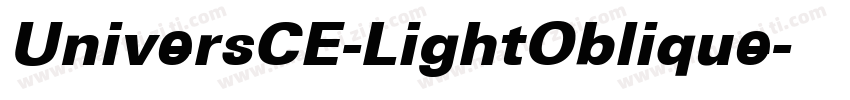 UniversCE-LightOblique字体转换