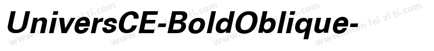UniversCE-BoldOblique字体转换
