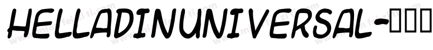 HellaDINUniversal字体转换