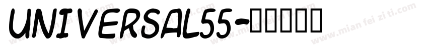 Universal55字体转换