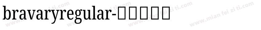 bravaryregular字体转换