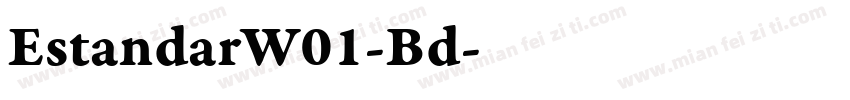 EstandarW01-Bd字体转换