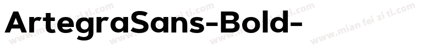 ArtegraSans-Bold字体转换