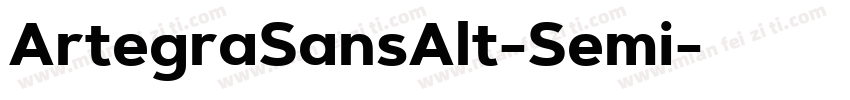 ArtegraSansAlt-Semi字体转换