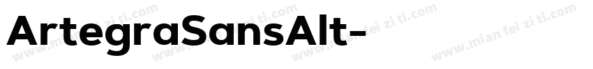 ArtegraSansAlt字体转换