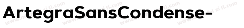 ArtegraSansCondense字体转换