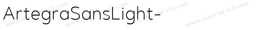 ArtegraSansLight字体转换