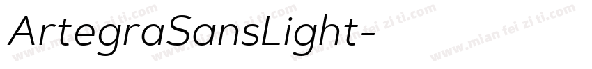 ArtegraSansLight字体转换