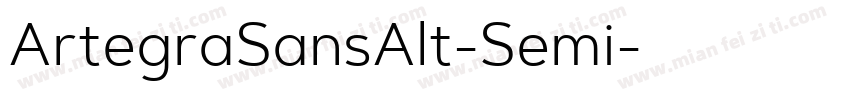 ArtegraSansAlt-Semi字体转换