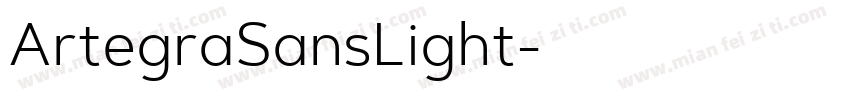 ArtegraSansLight字体转换