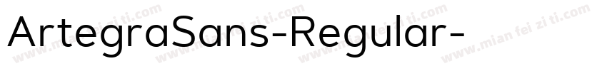 ArtegraSans-Regular字体转换