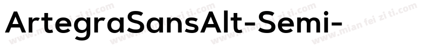 ArtegraSansAlt-Semi字体转换