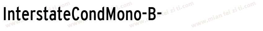 InterstateCondMono-B字体转换