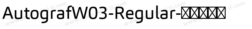 AutografW03-Regular字体转换