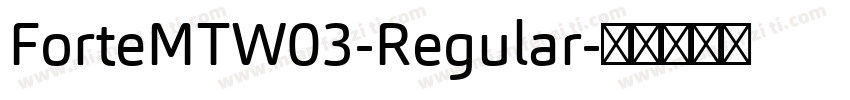 ForteMTW03-Regular字体转换