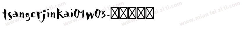 tsangerjinkai01w03字体转换