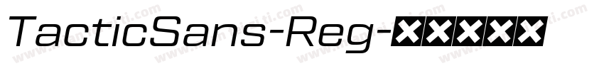TacticSans-Reg字体转换
