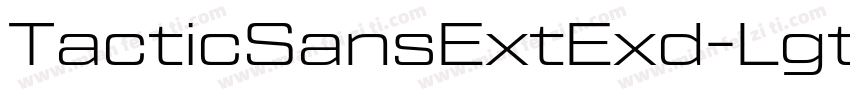 TacticSansExtExd-Lgt字体转换