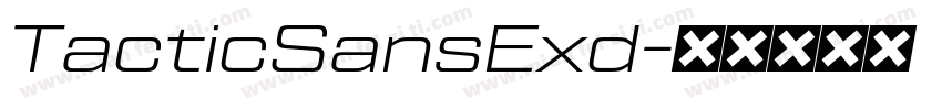 TacticSansExd字体转换