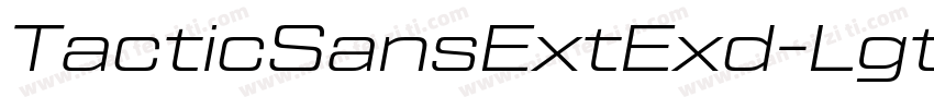 TacticSansExtExd-Lgt字体转换