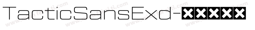 TacticSansExd字体转换