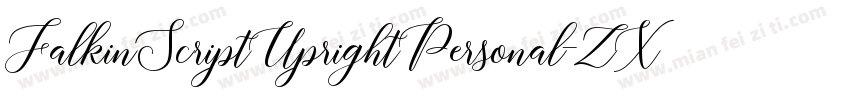 FalkinScriptUprightPersonal-ZXL8字体转换