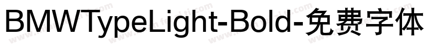 BMWTypeLight-Bold字体转换