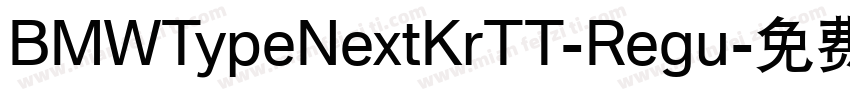BMWTypeNextKrTT-Regu字体转换