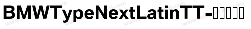 BMWTypeNextLatinTT字体转换