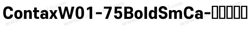 ContaxW01-75BoldSmCa字体转换