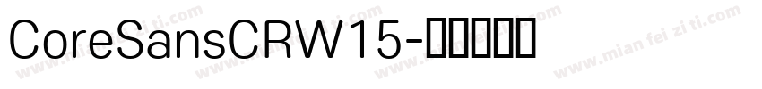 CoreSansCRW15字体转换