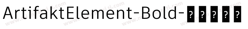 ArtifaktElement-Bold字体转换