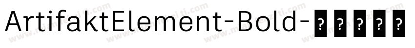 ArtifaktElement-Bold字体转换